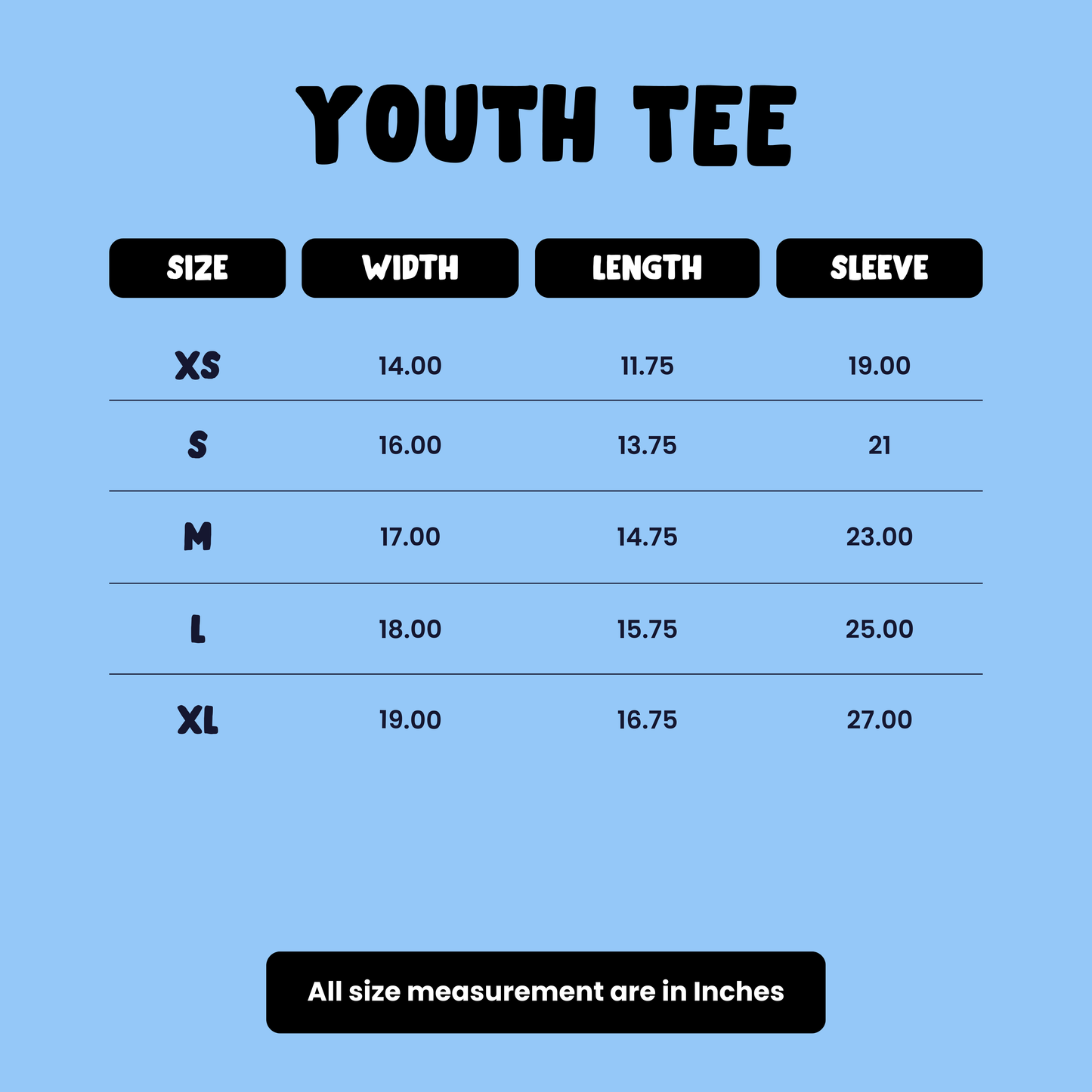 Youth Da Bears Black Tee