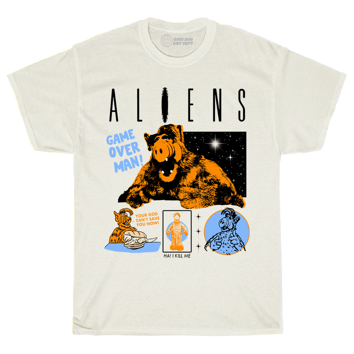Alf-iens Ivory Tee – Boss Dog Art