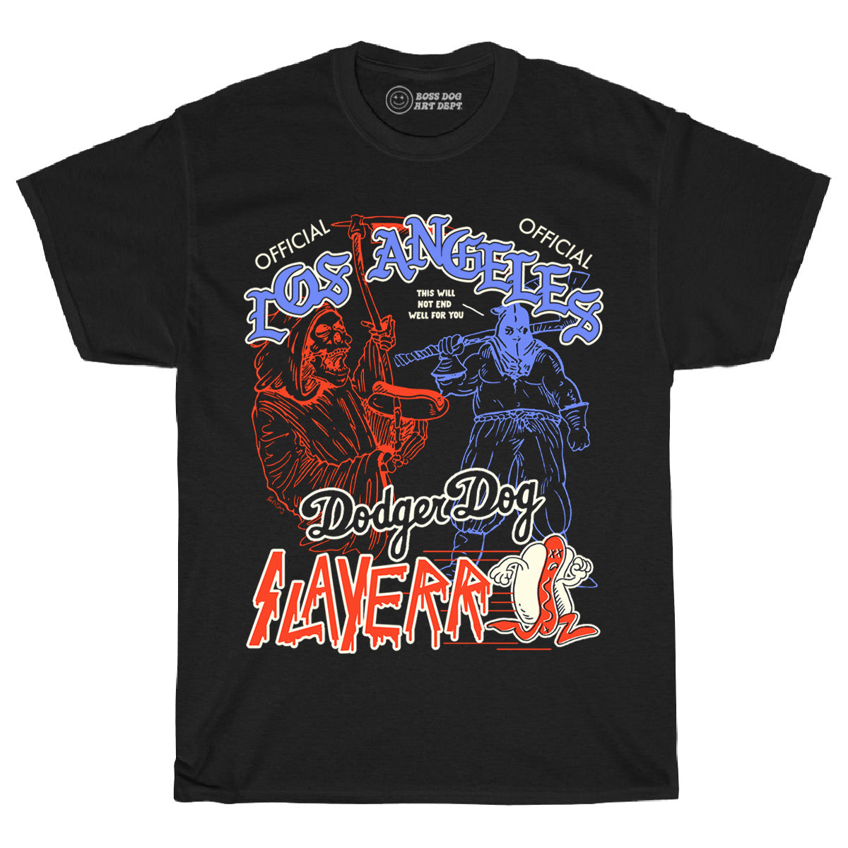 Dodger Dog Black Tee