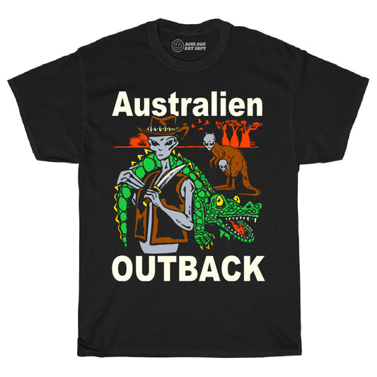 Australien Outback Black Tee