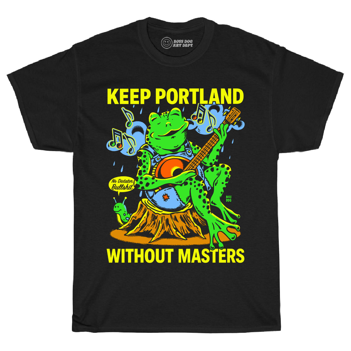 Keep Portland Black Tee – Boss Dog Art