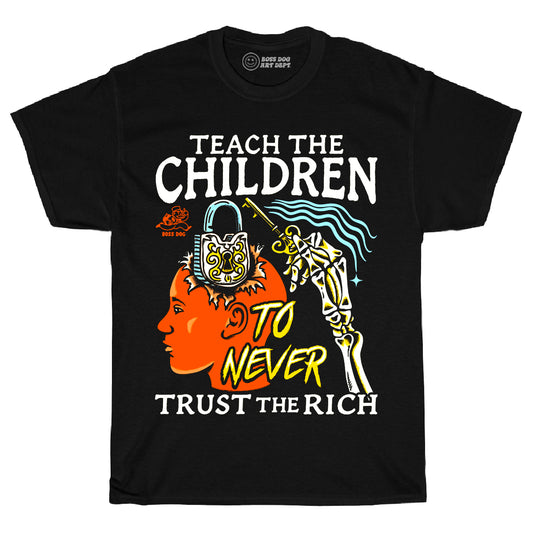 Teach The Children Black Tee