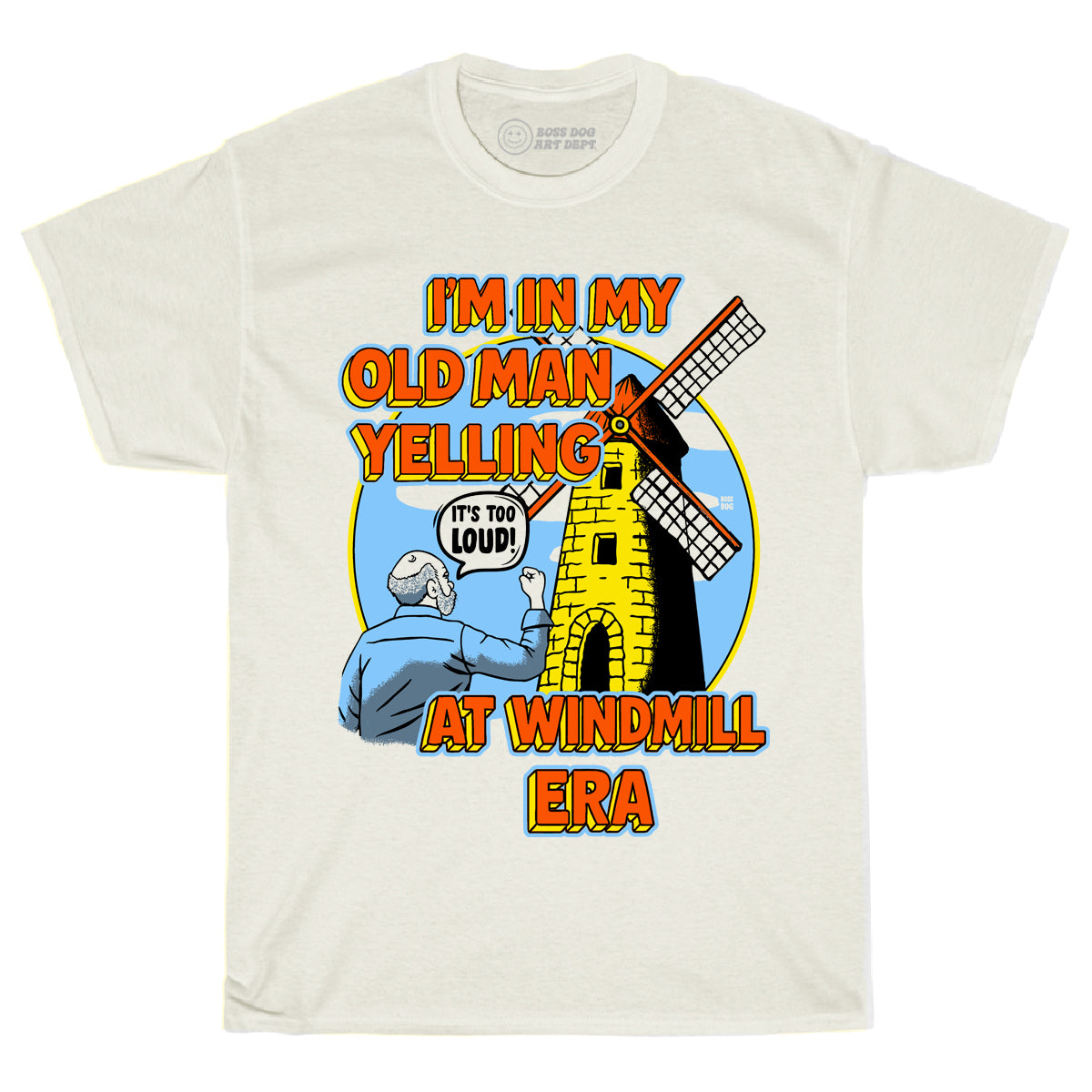 Old Man Yelling Ivory Tee