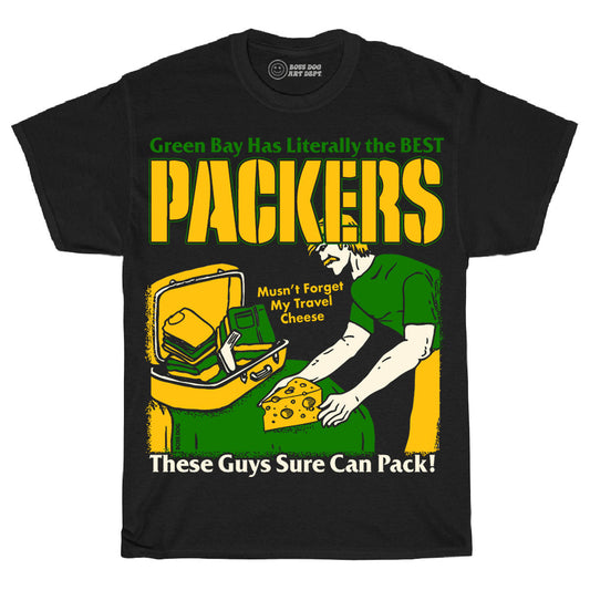 Sure Can Pack Black Tee