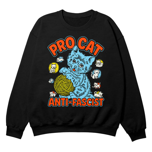 Pro Cat Black Crewneck