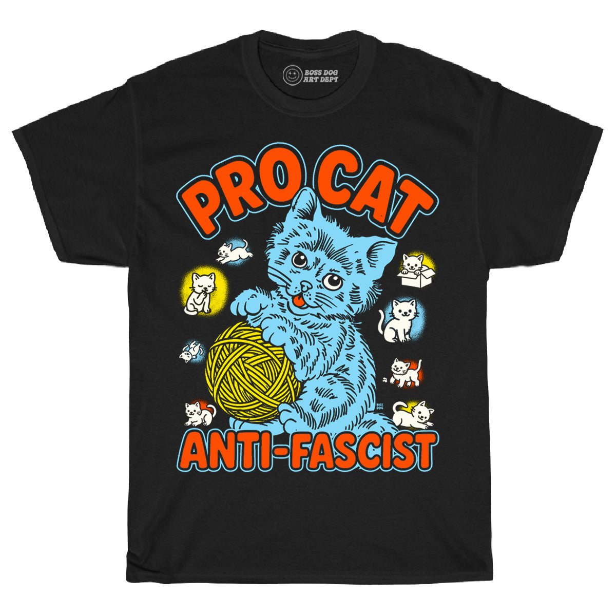 Pro Cat Black Tee – Boss Dog Art