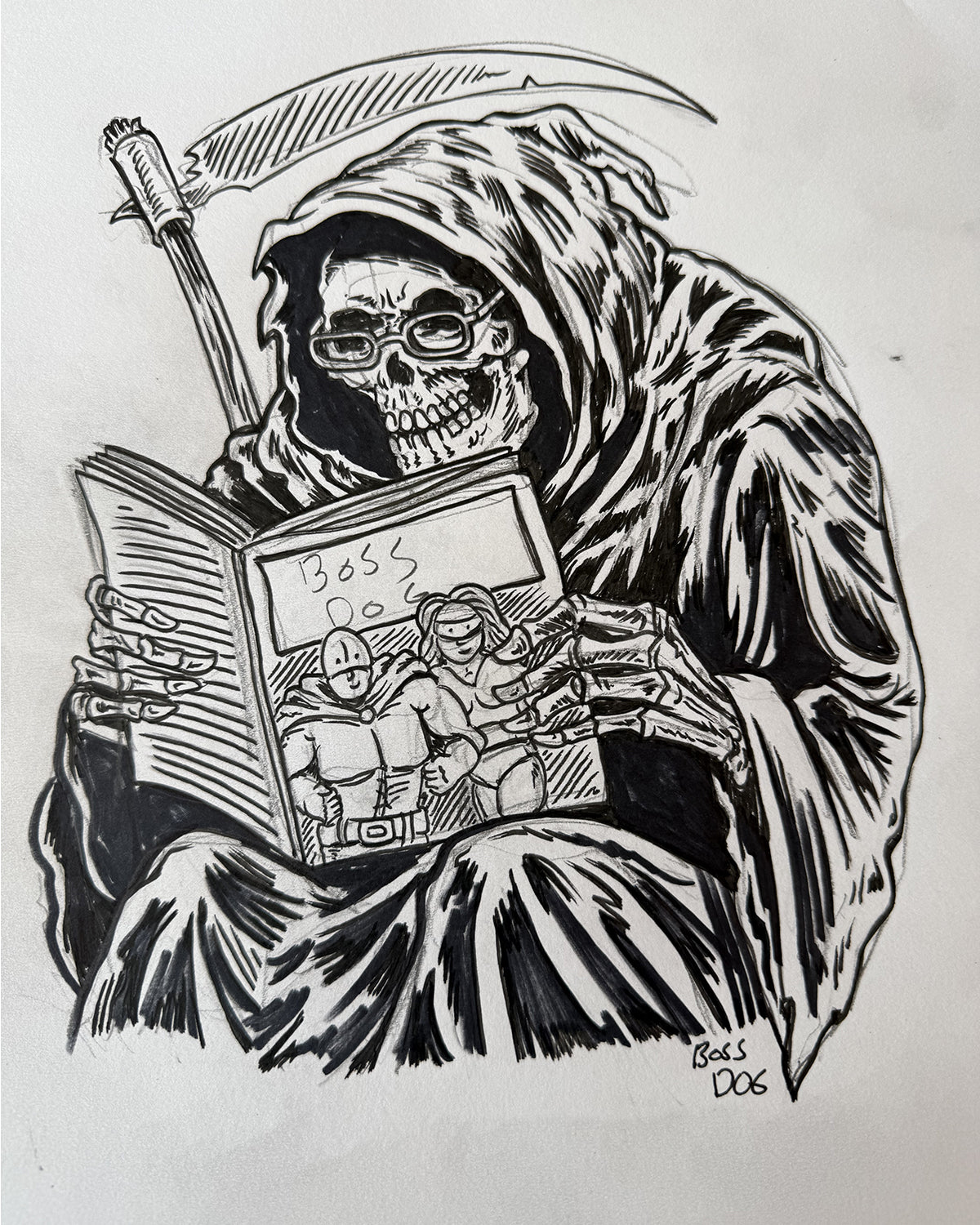 Reaper Reading Sketch