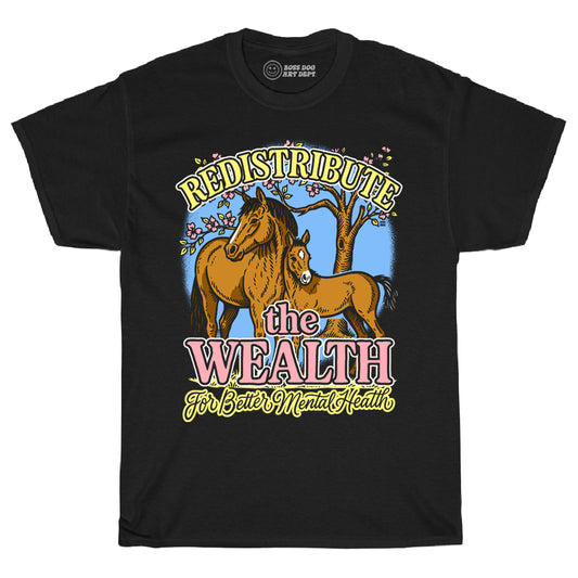 Redistribute Black Tee