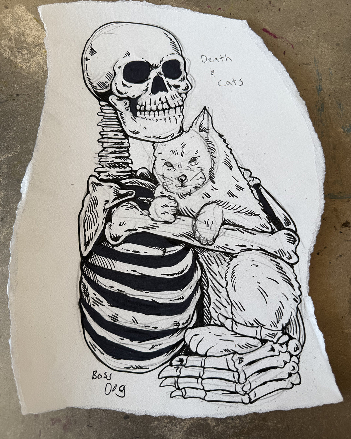 Death And Cats Sketch