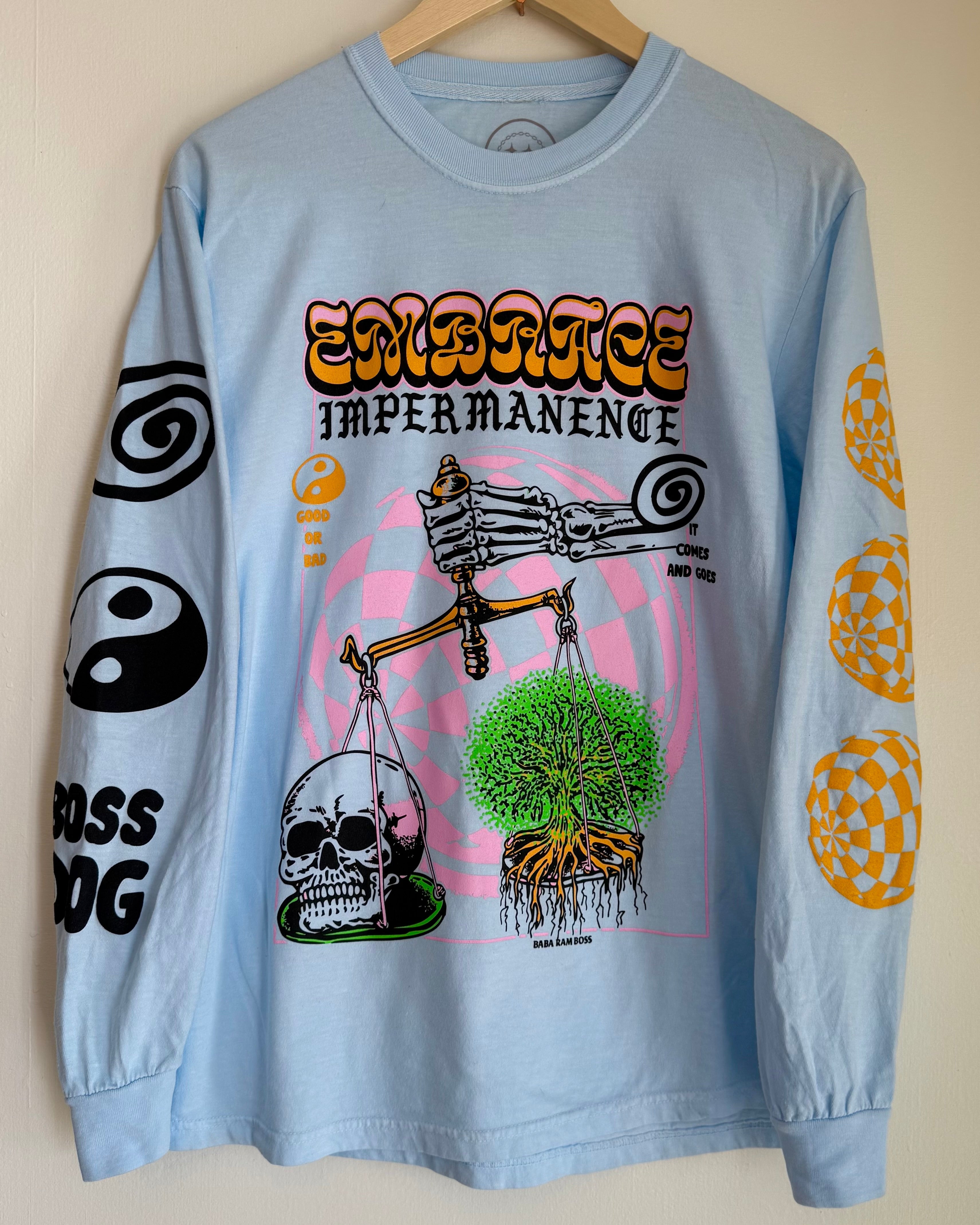 Impermanence Long Sleeve Tee – Boss Dog Art