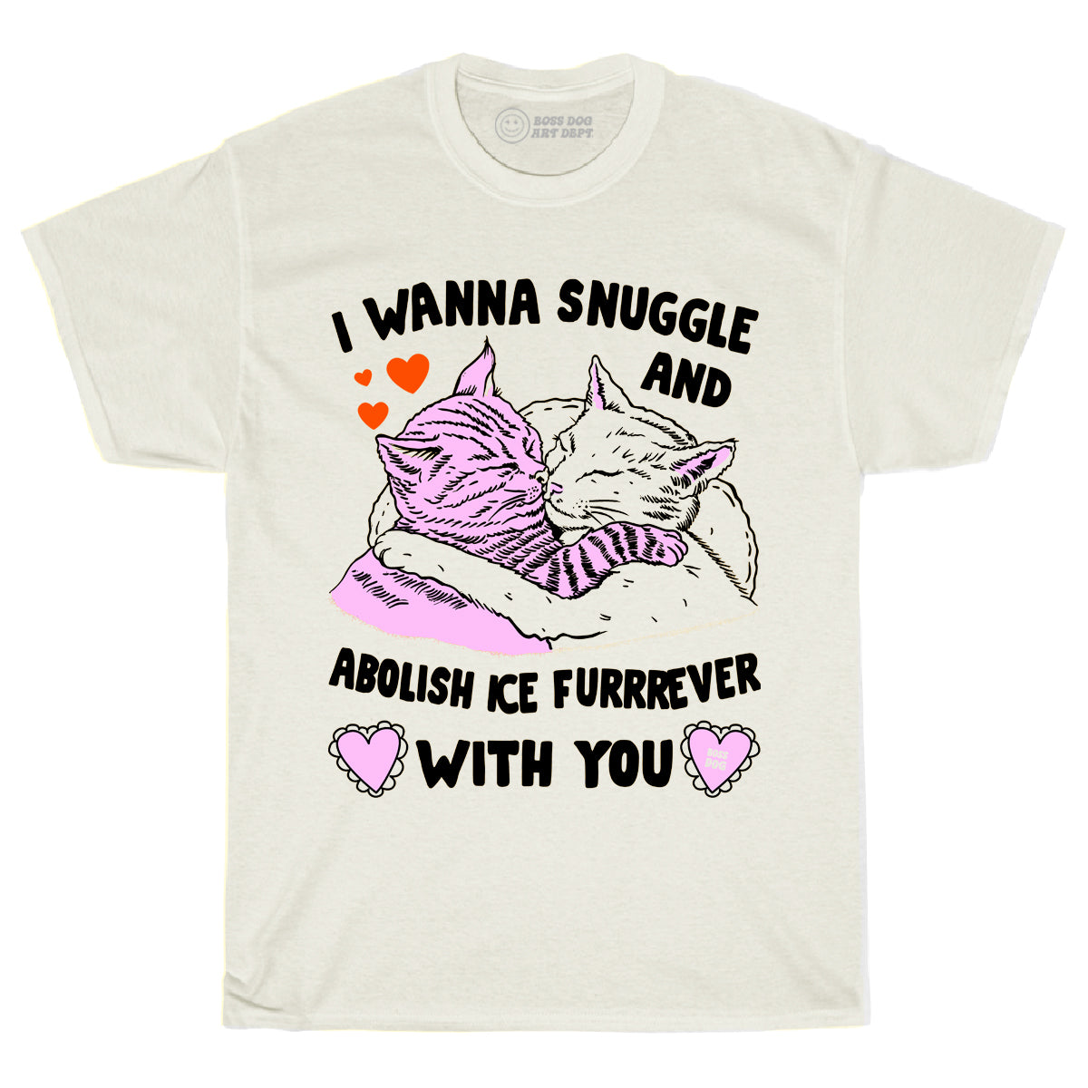 Abolish ICE Furrrever Ivory Tee