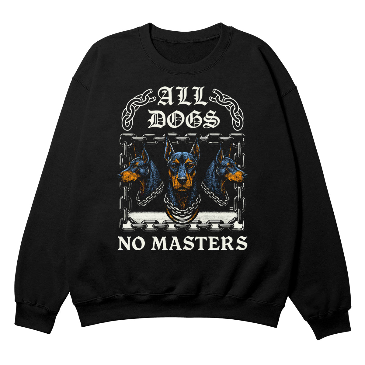 All Dogs 2025 Black Crewneck