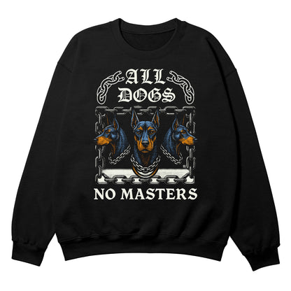 All Dogs 2025 Black Crewneck