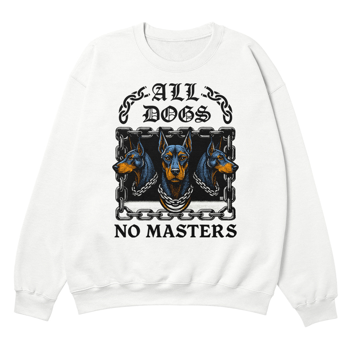 All Dogs 2025 White Crewneck