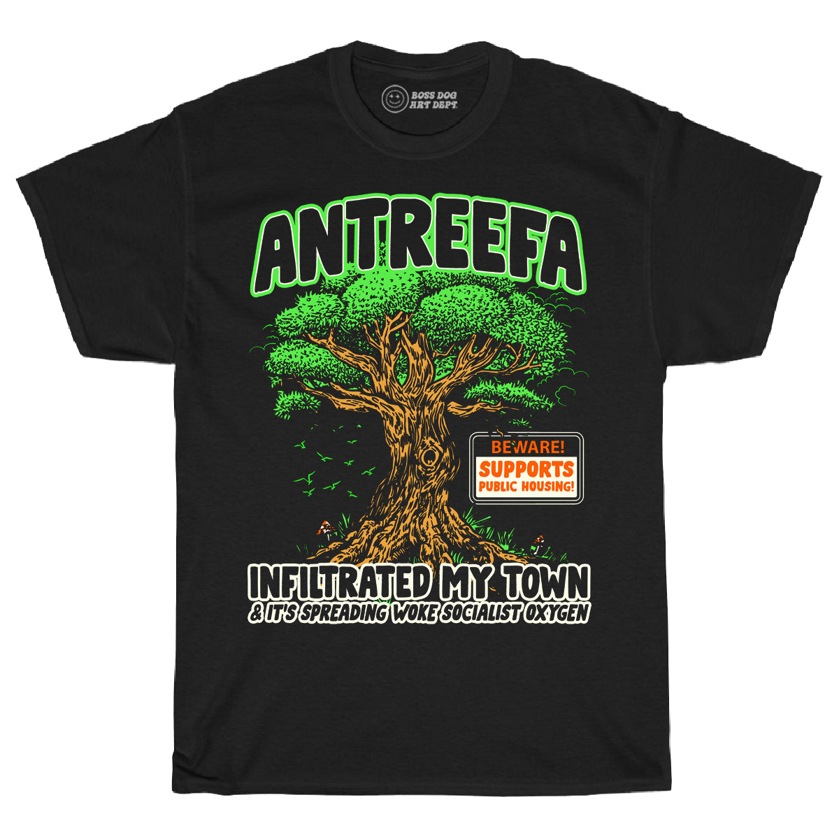 Antreefa Black Tee