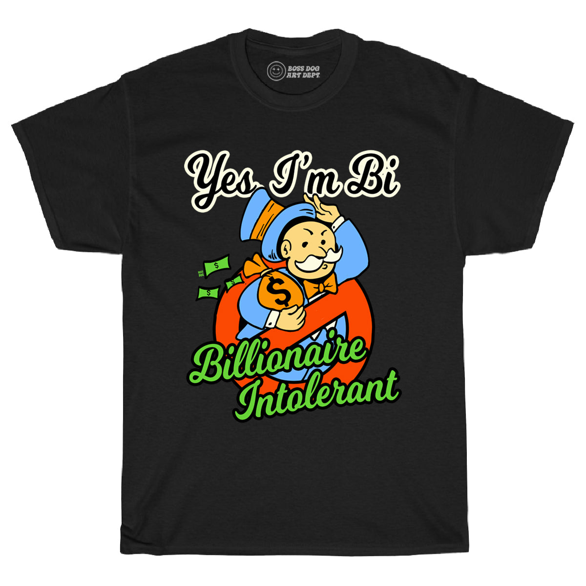 Billionaire Intolerant Black Tee
