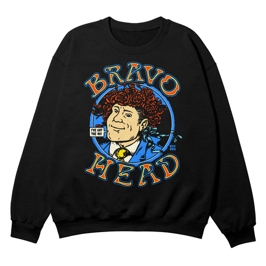 Bravo Head Black Crewneck