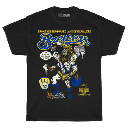 Brewbarian Black Tee