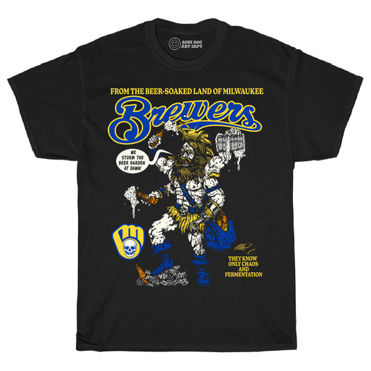 Brewbarian Black Tee