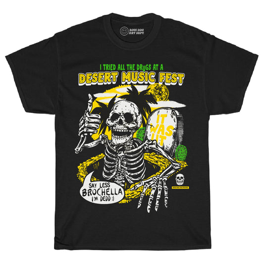 Brochella Black Tee