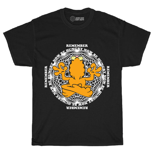 Be Hungry Now Black Tee