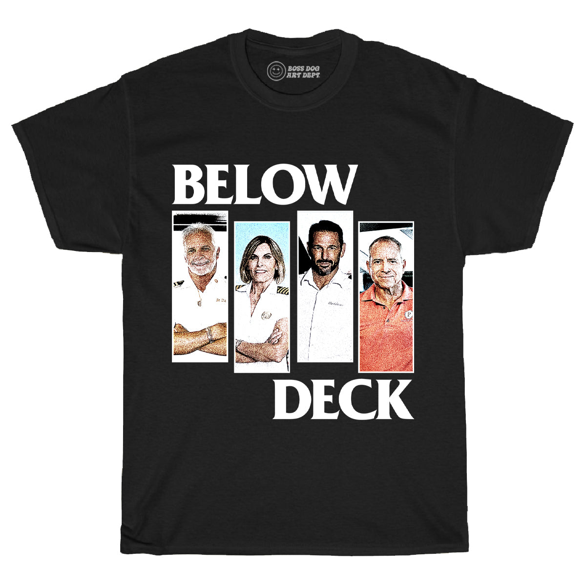 Below Flag Color Black Tee