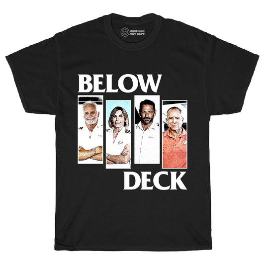 Below Flag Color Black Tee