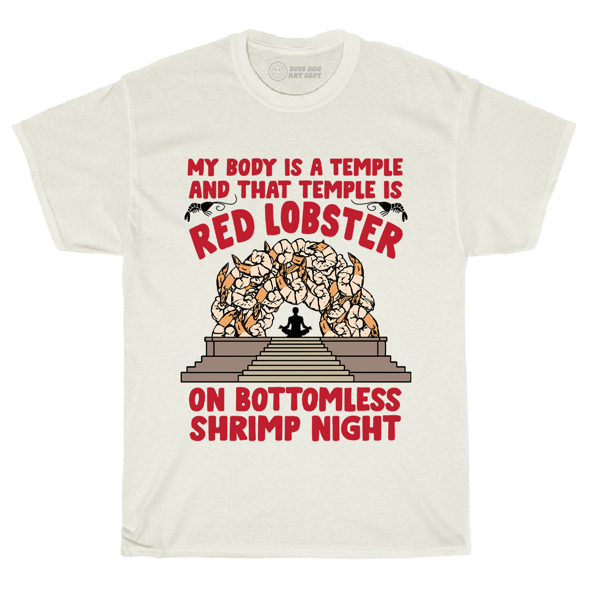 Bottomless Shrimp Ivory Tee