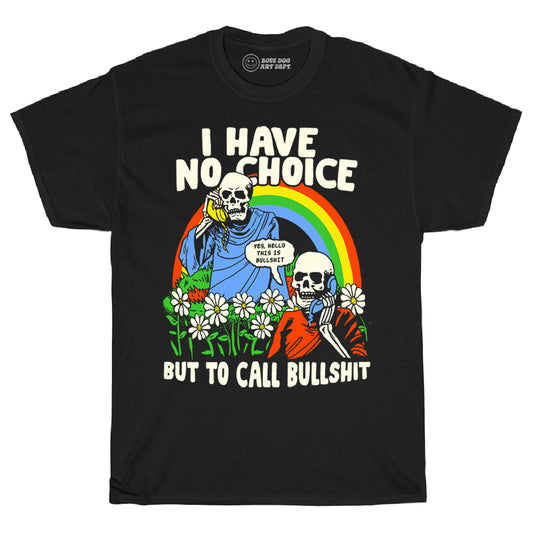 Call BS Black Tee
