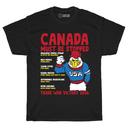 Canada Stop Black Tee