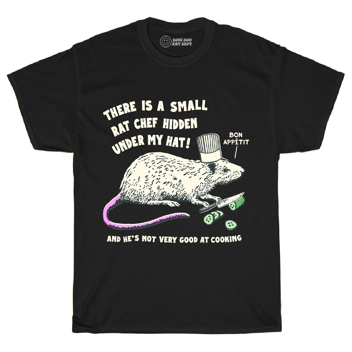 Chef Rat (Black, Ivory or Blue) Tee