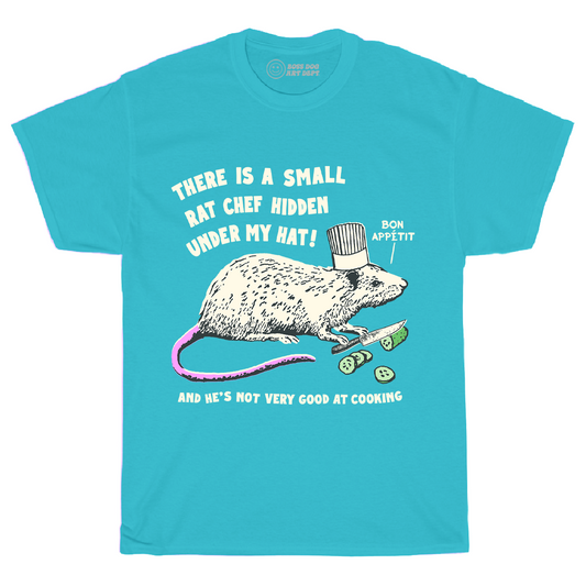 Chef Rat (Black, Ivory or Blue) Tee