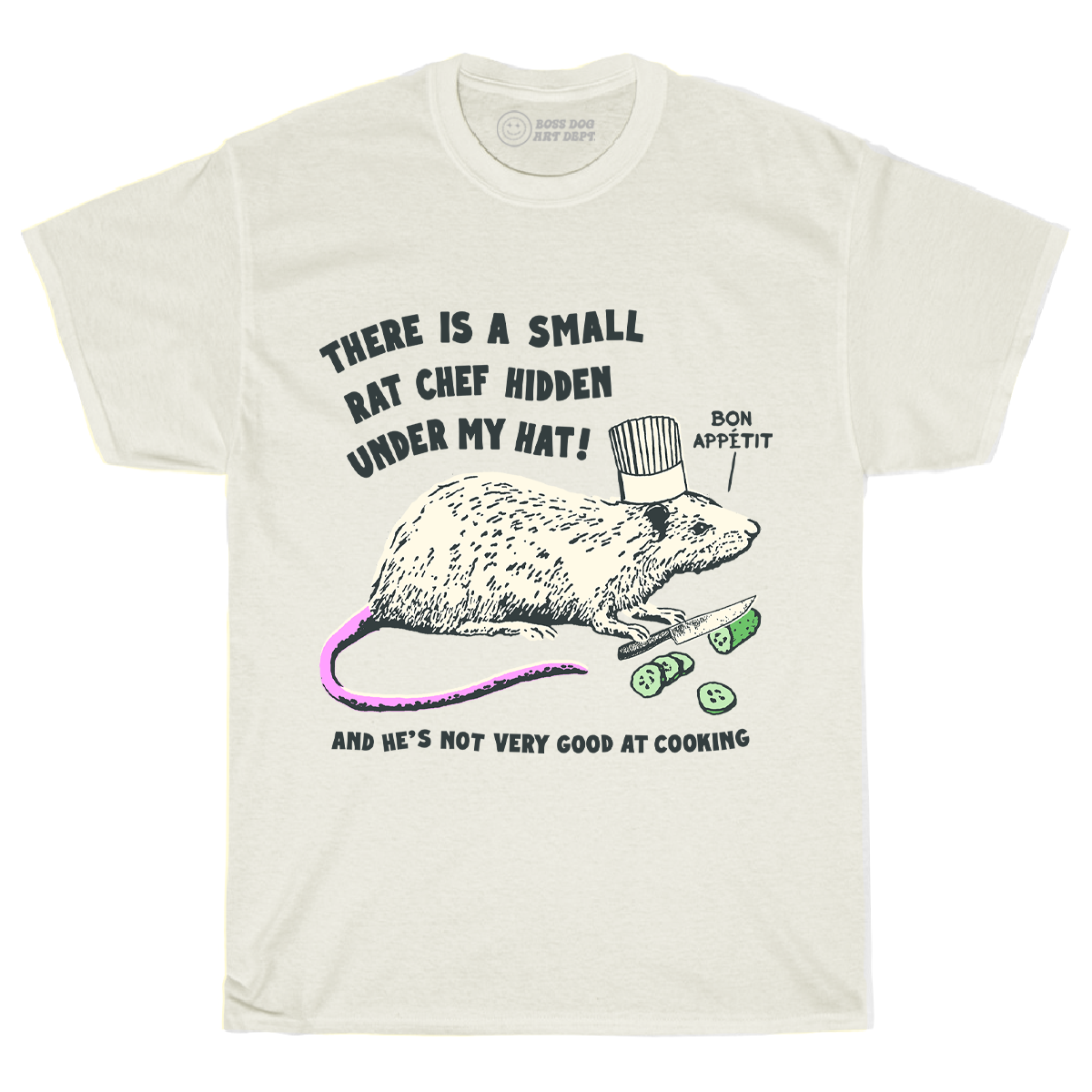 Chef Rat (Black, Ivory or Blue) Tee
