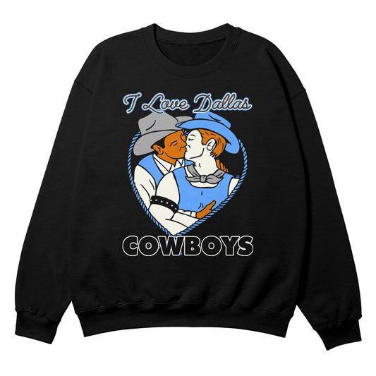 Cowboy Lover Black Crewneck