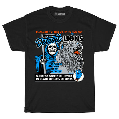 Detroit City Lions Black Tee