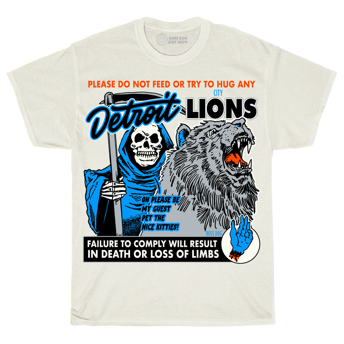 Don't Feed The Lions Ivory Tee