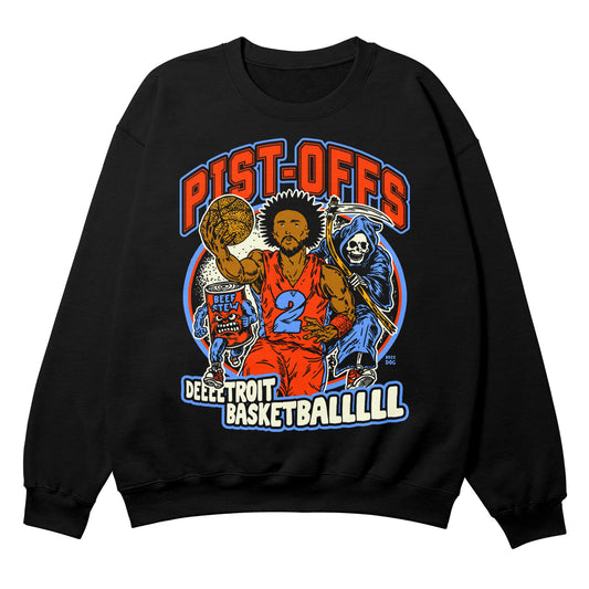 Detroit Pist-Offs Black Crewneck