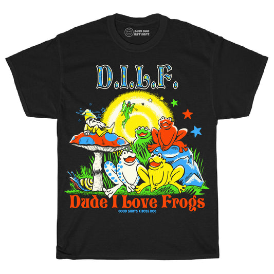 DILF Black Tee