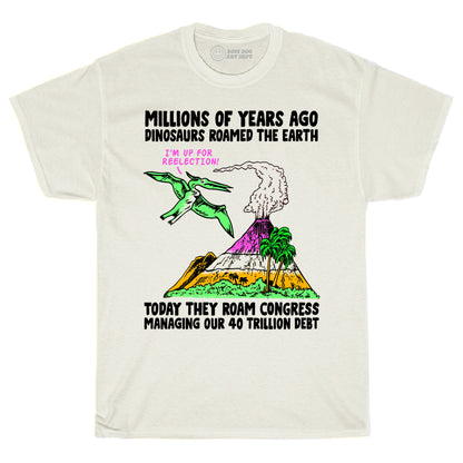 Dinosaurs Ivory Tee