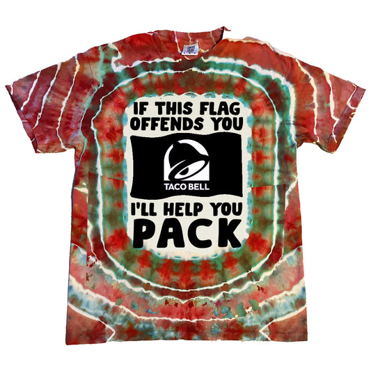 Taco Flag Ice Dye Tee