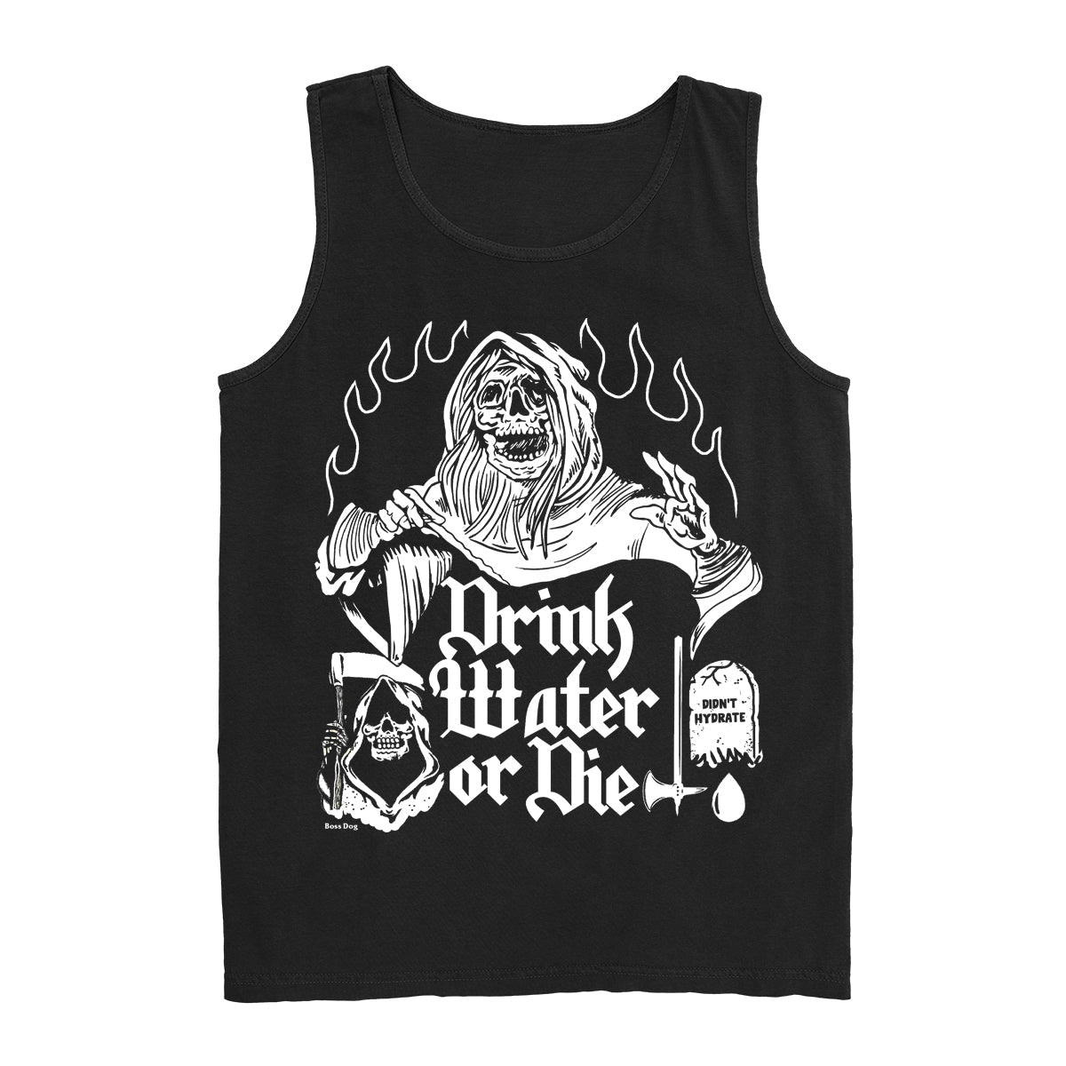 Drink Water Black Tank