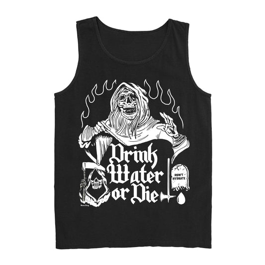 Drink Water Black Tank