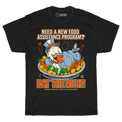 Eat The Rich Black Tee