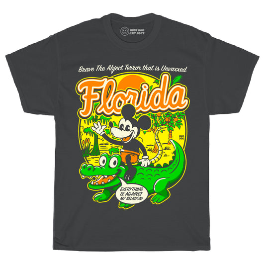 Florida Vintage Black Tee