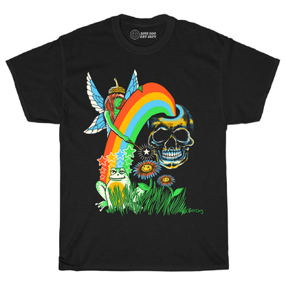 Frog Peace Black Tee