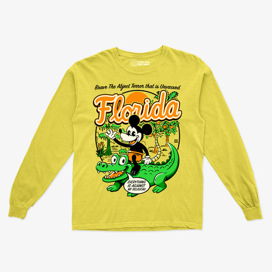 Florida Vintage Yellow Long Sleeve Tee