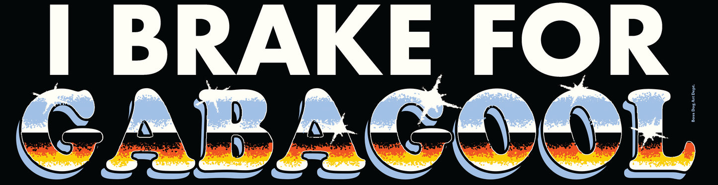 Gabagool Bumper Sticker