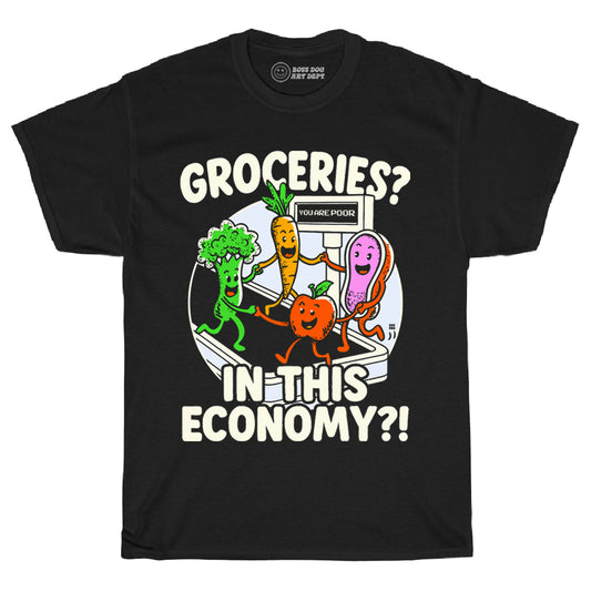 Groceries Black Tee
