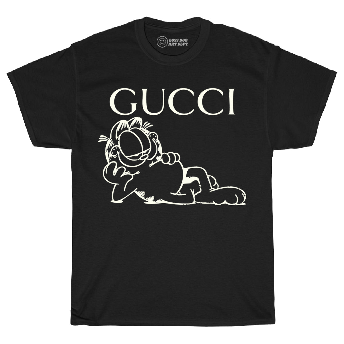 Gucci Garf Black Tee – Boss Dog Art