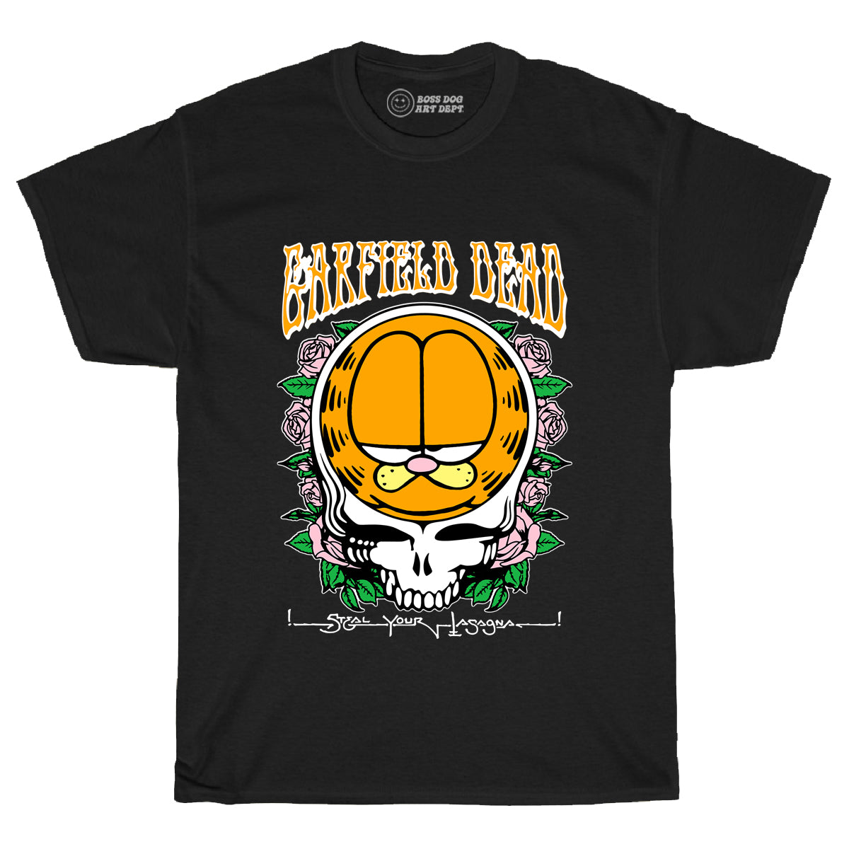 Garfield Dead Black Tee